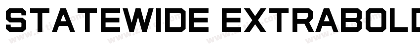 StateWide ExtraBold字体转换